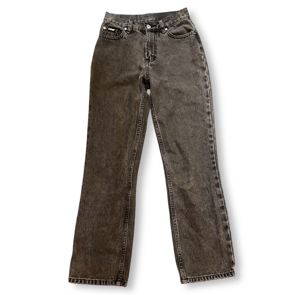 UNIF Ash Black Wash Loose Fit Baggy Straight Leg Women’s Denim Jeans